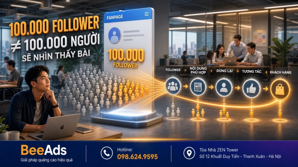 Fanpage giảm tương tác dù có nhiều người theo dõi