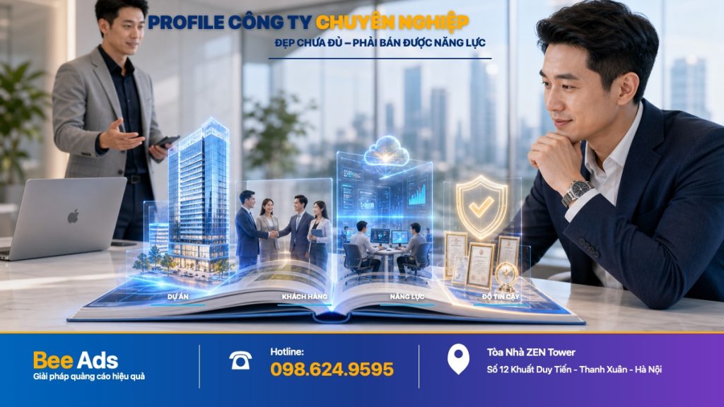 Thiết kế Profile công ty chuyên nghiệp giúp thể hiện năng lực doanh nghiệp