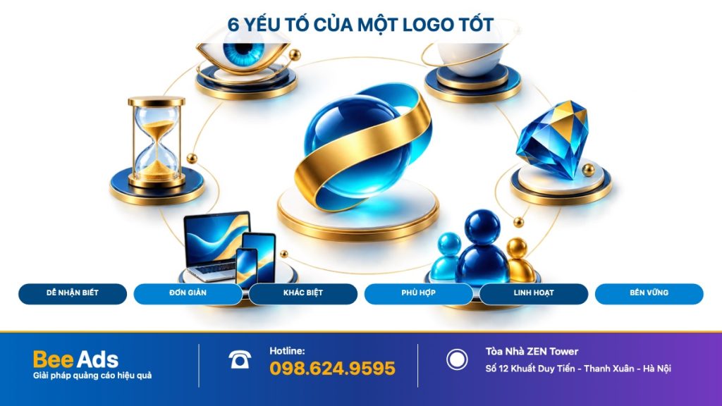 Sáu yếu tố quan trọng của một thiết kế logo chuyên nghiệp