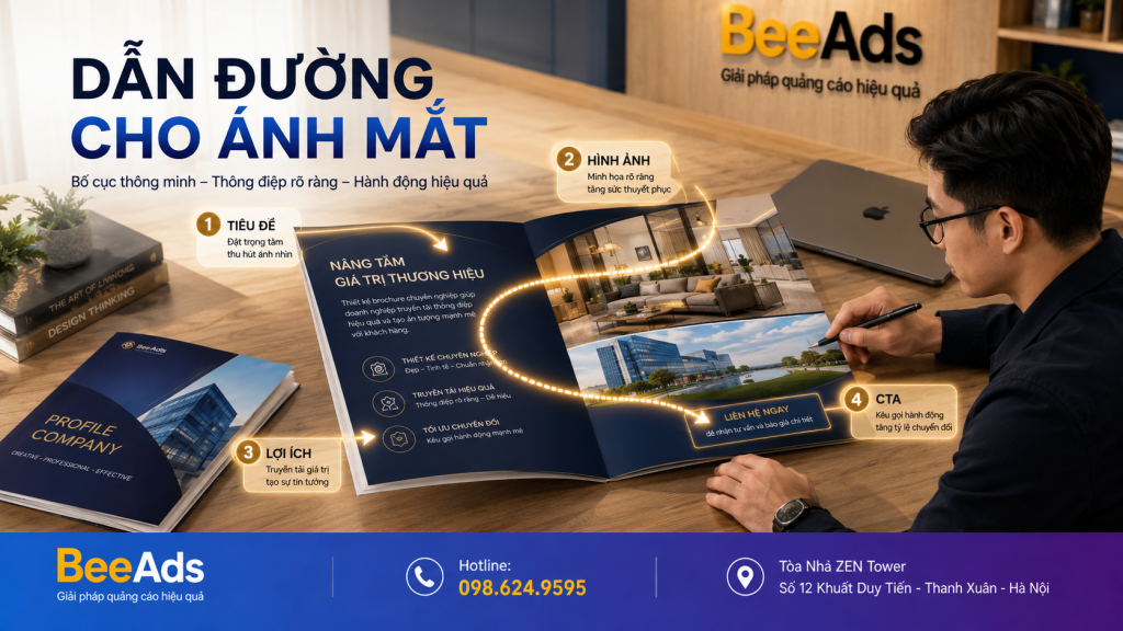 Bố cục và thứ tự đọc trong thiết kế Brochure
