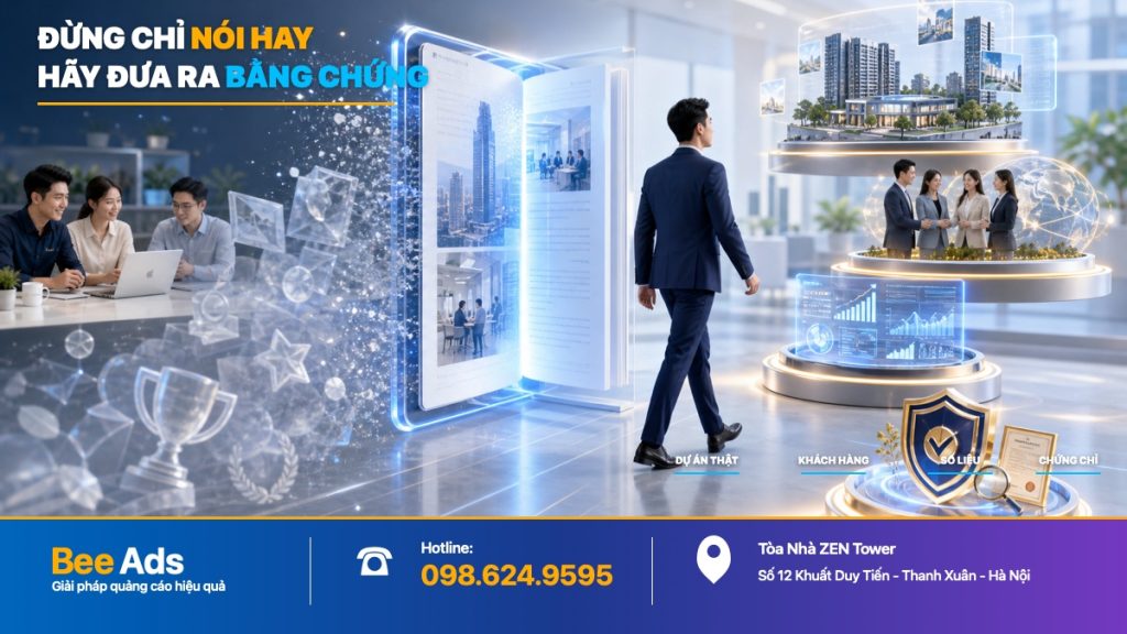 Profile công ty chuyên nghiệp cần sử dụng dự án và số liệu để chứng minh năng lực