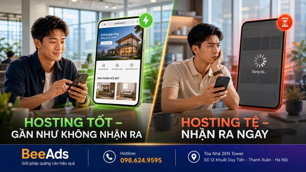 Hosting ảnh hưởng đến tốc độ và độ ổn định của Website