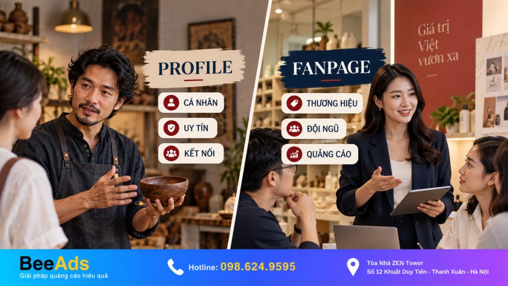 Profile hay Fanpage để bán hàng Facebook