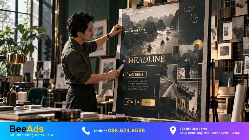 Bố cục thiết kế poster dễ đọc