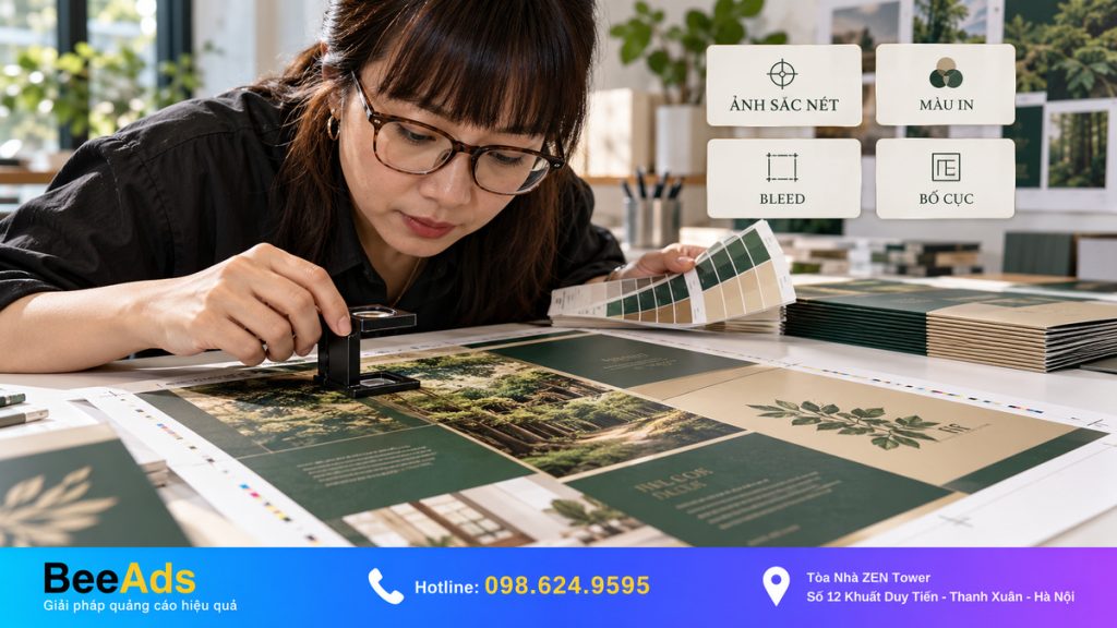 Hình ảnh và quy cách in Brochure