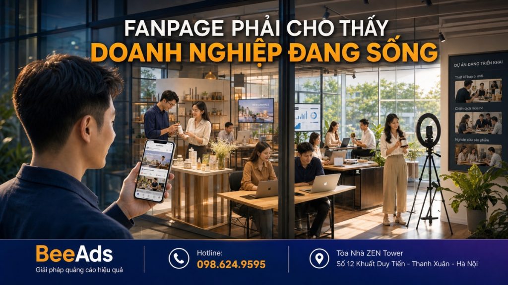 Fanpage hoạt động thường xuyên giúp tăng niềm tin khách hàng