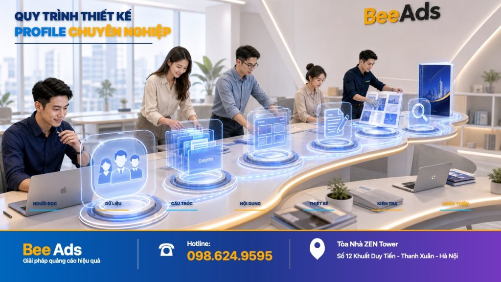 Quy trình thiết kế Profile công ty chuyên nghiệp từ nội dung đến thiết kế