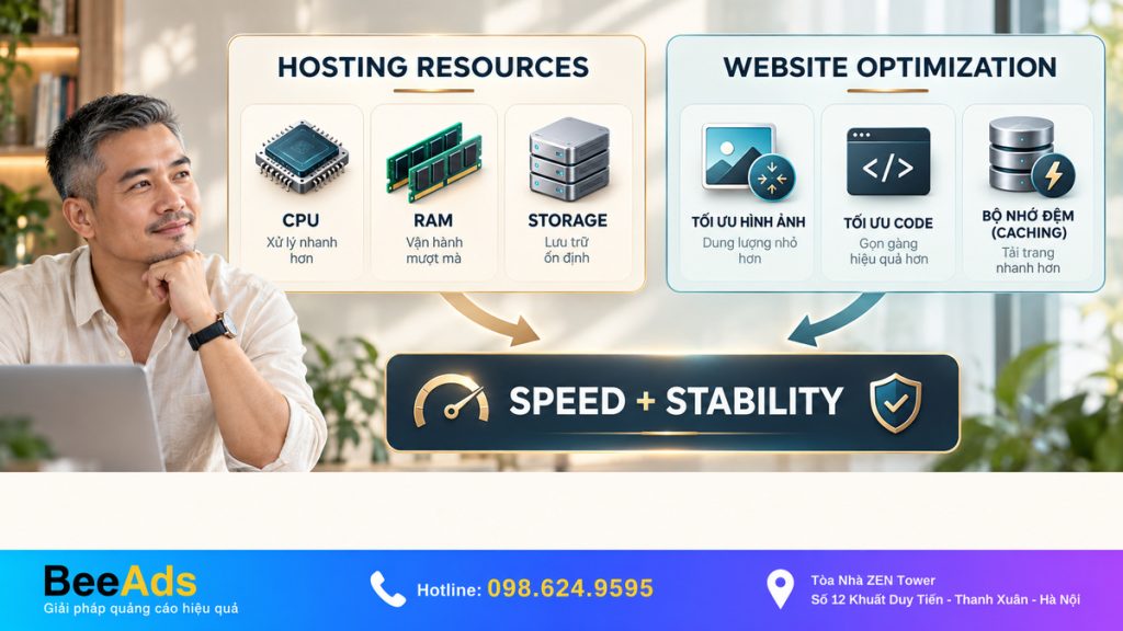 Tốc độ và Uptime Hosting