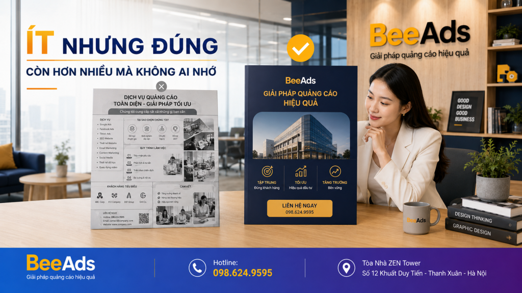 Nội dung Brochure nên ngắn gọn và có chọn lọc