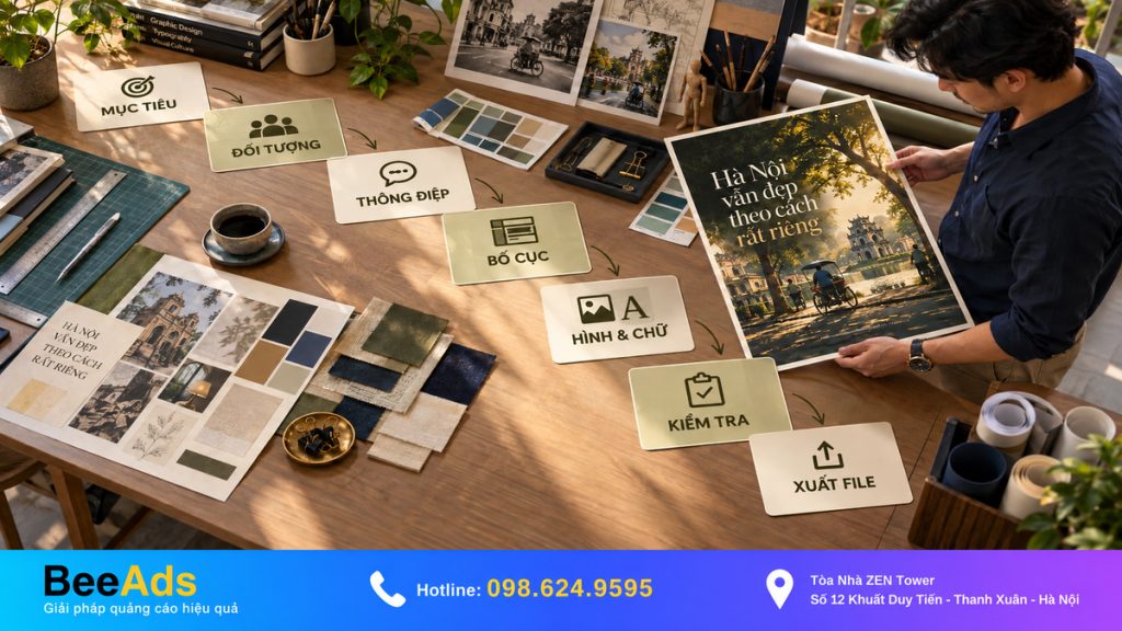 Quy trình thiết kế poster cho người mới