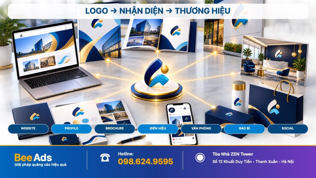 Logo cần được sử dụng nhất quán trong toàn bộ hệ thống nhận diện thương hiệu