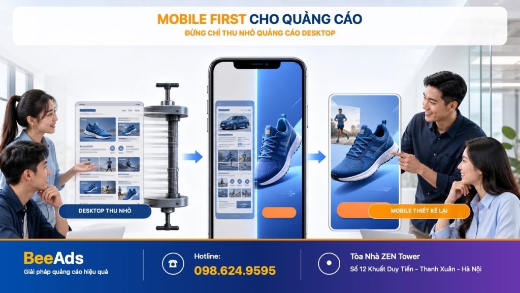 Tối ưu quảng cáo trên di động theo tư duy Mobile First