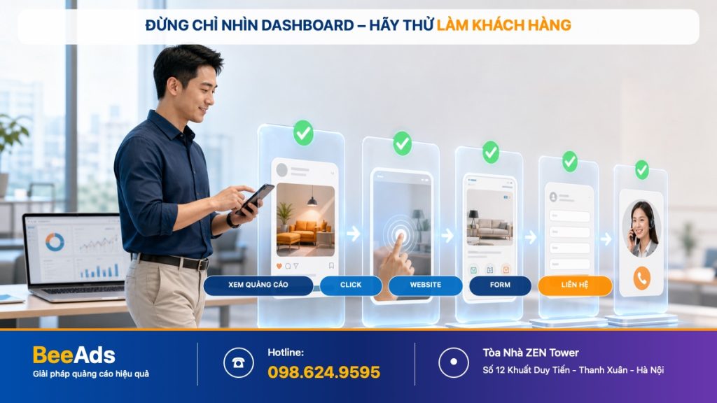 Kiểm tra trải nghiệm Mobile trước khi tăng ngân sách quảng cáo
