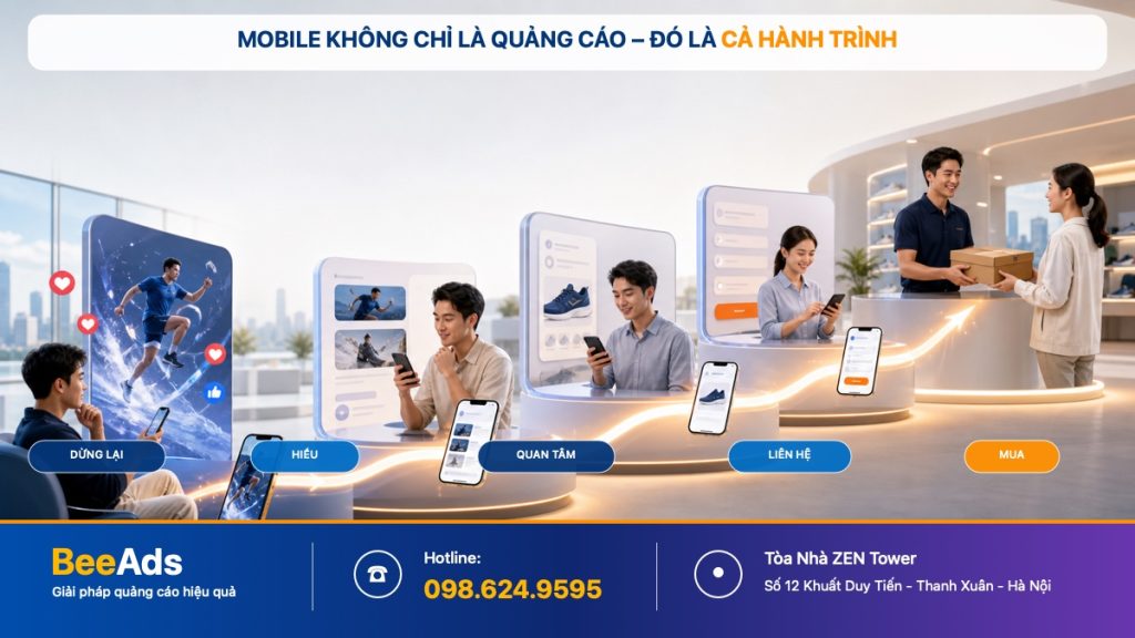 Hành trình tối ưu quảng cáo trên di động từ quảng cáo đến mua hàng