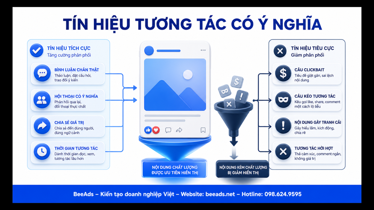 Tín hiệu tương tác có ý nghĩa trên Facebook