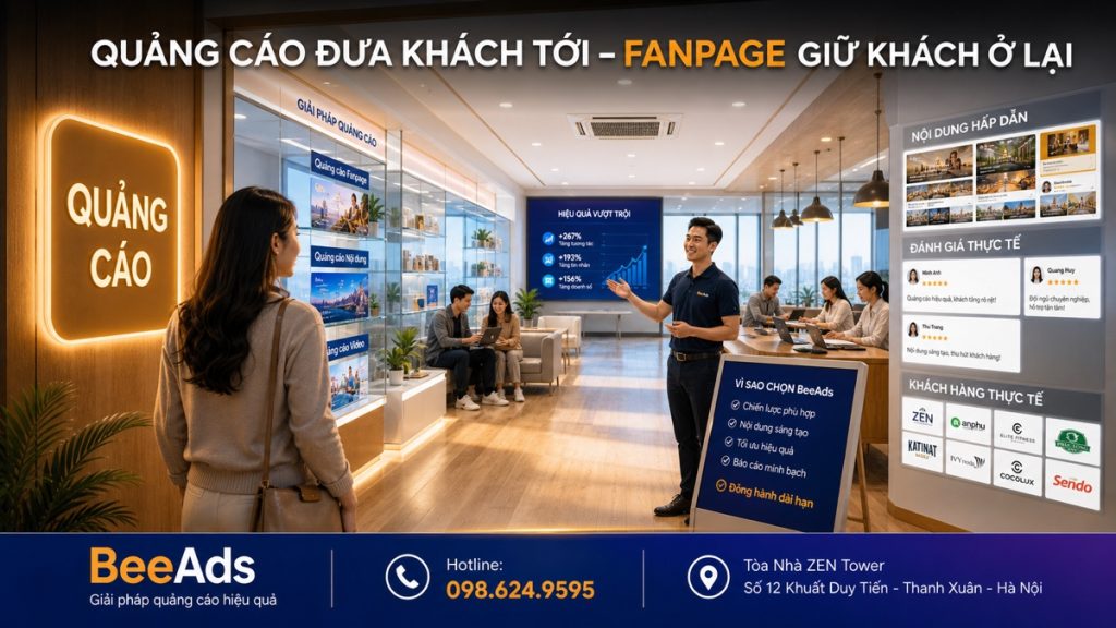 Fanpage chuyên nghiệp giúp tăng doanh số bán hàng trên Facebook