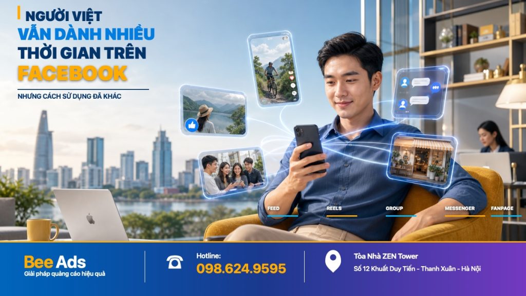 Người Việt dành nhiều thời gian trên Facebook nhưng hành vi sử dụng đã thay đổi