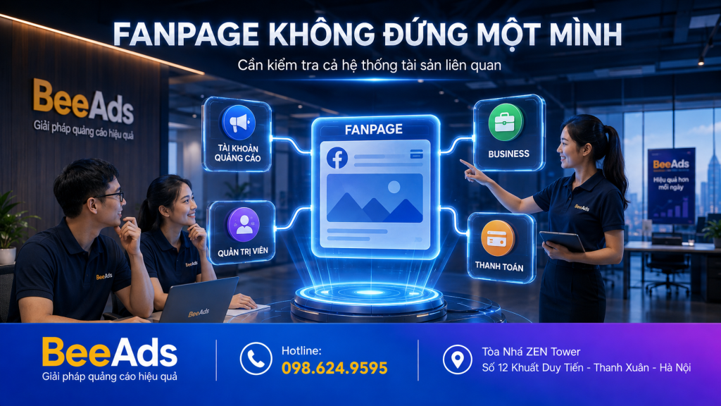 Các tài sản liên quan khi Fanpage bị hạn chế quảng cáo