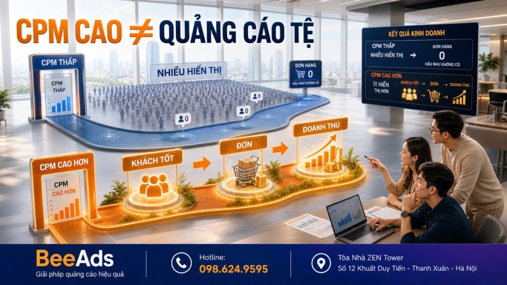 CPM cao chưa chắc quảng cáo Facebook kém hiệu quả