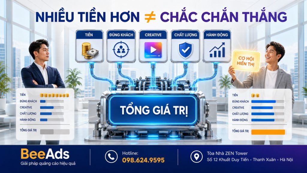 Bản chất cơ chế đấu giá quảng cáo Facebook