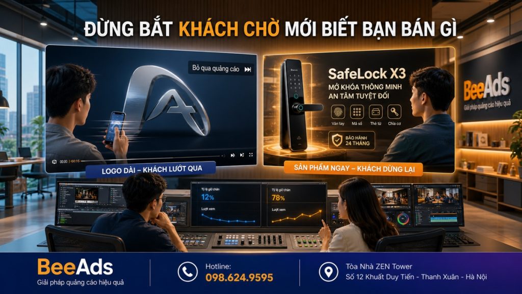 Nội dung quảng cáo Facebook cần đưa sản phẩm và thông điệp chính lên sớm