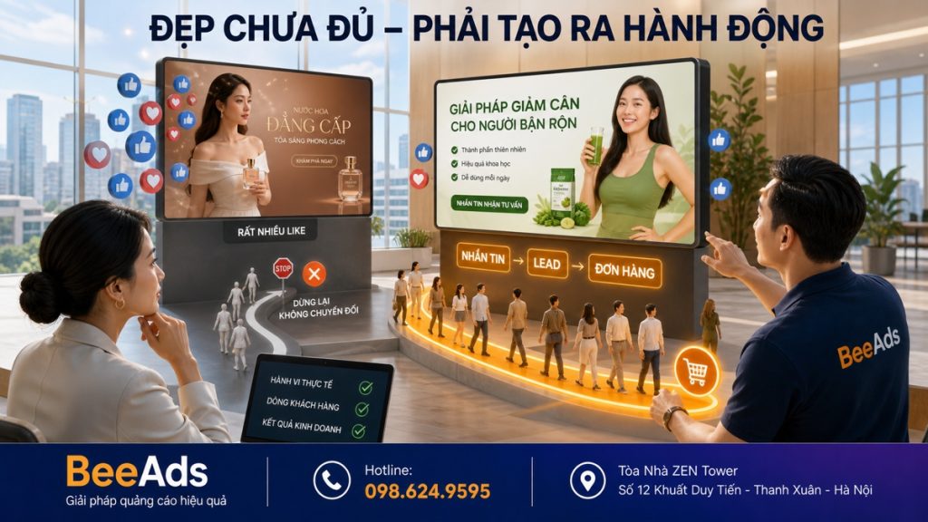 Đánh giá hiệu quả Creative quảng cáo Facebook bằng hành động khách hàng