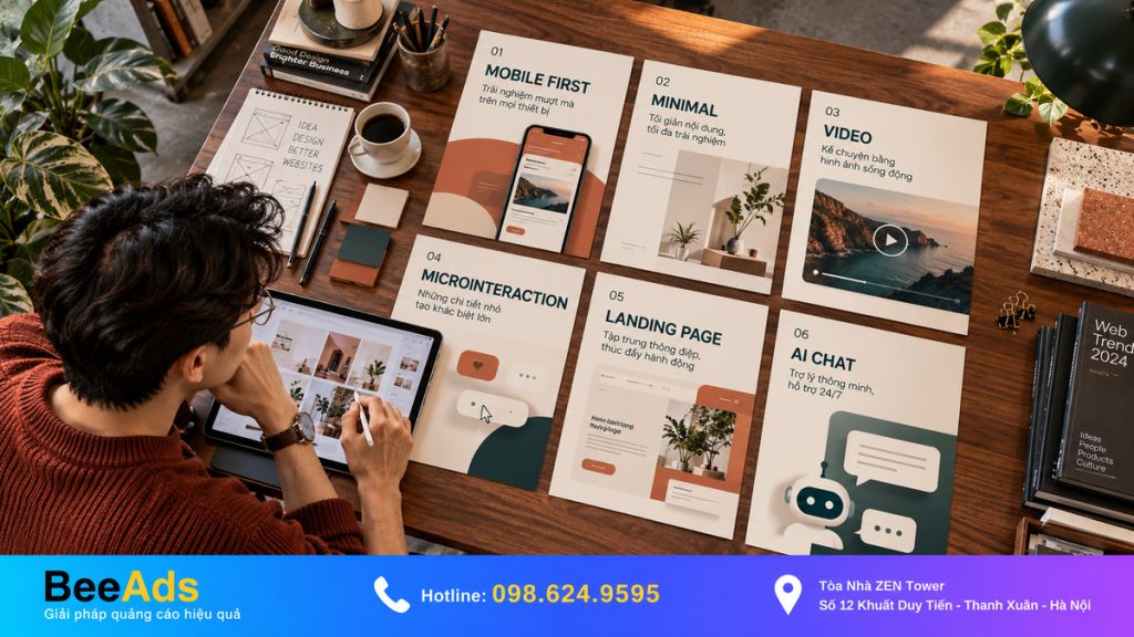 Xu hướng thiết kế Website hiện đại