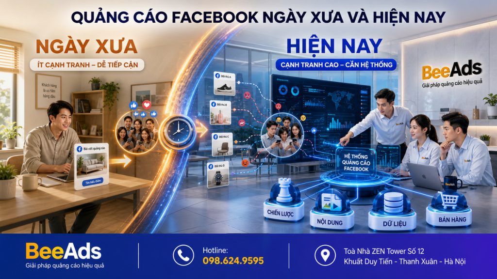 So sánh quảng cáo Facebook ngày xưa và hiện nay