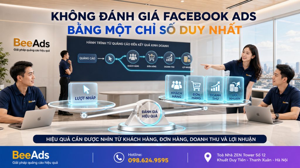 Đánh giá quảng cáo Facebook dựa trên khách hàng, đơn hàng, doanh thu và lợi nhuận