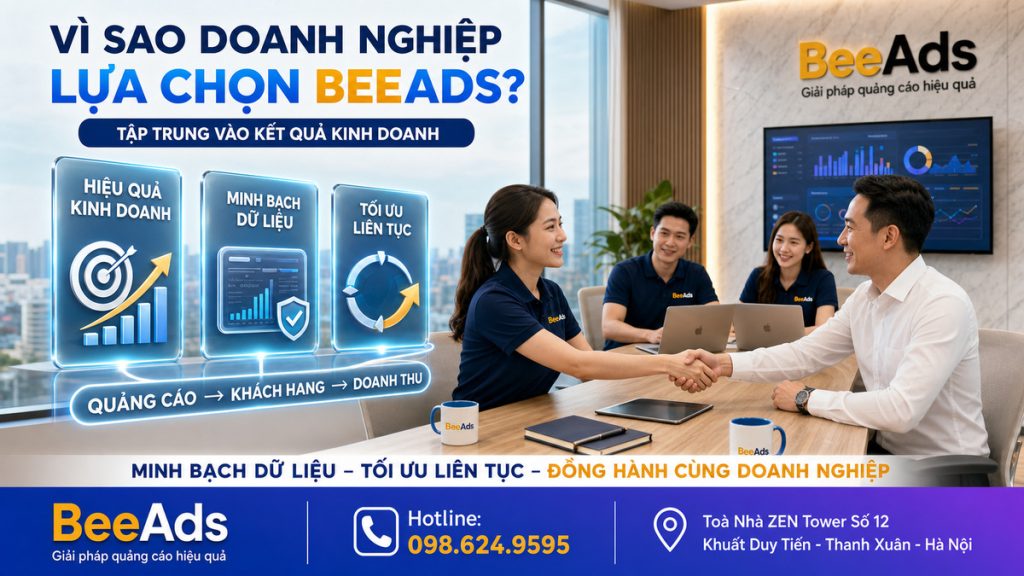 Vì sao doanh nghiệp lựa chọn dịch vụ quảng cáo Facebook tại BeeAds