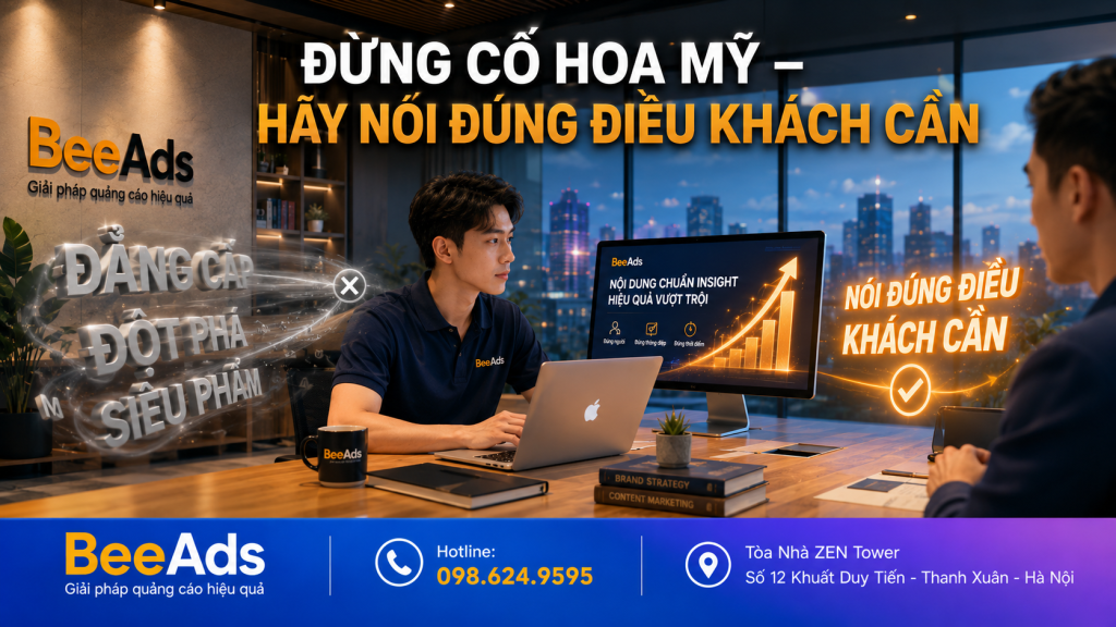 Ngôn từ Content quảng cáo Facebook cần rõ ràng và dễ hiểu