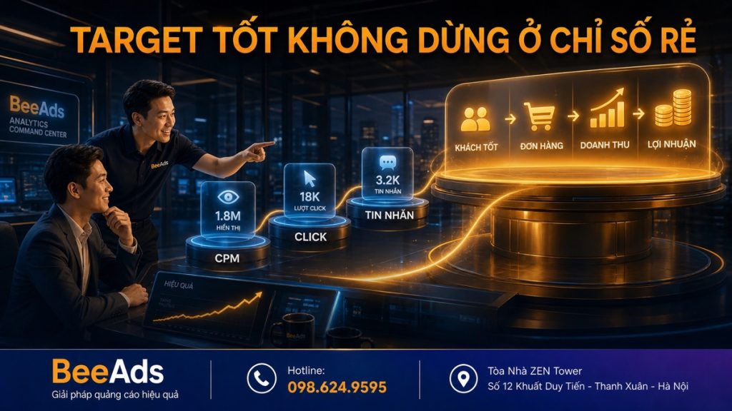 Đánh giá Target quảng cáo Facebook bằng chất lượng khách hàng
