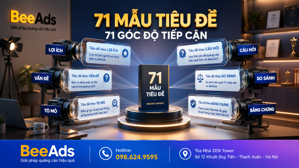 71 cách giật Title quảng cáo Facebook là các góc tiếp cận nội dung