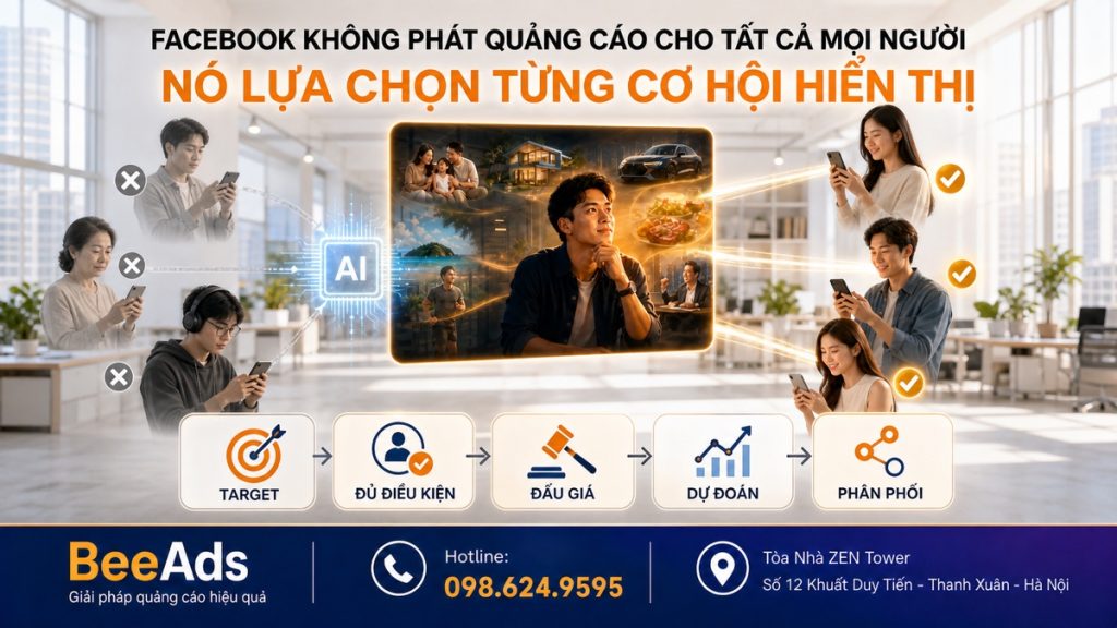 Facebook phân phối quảng cáo như thế nào đến từng người dùng