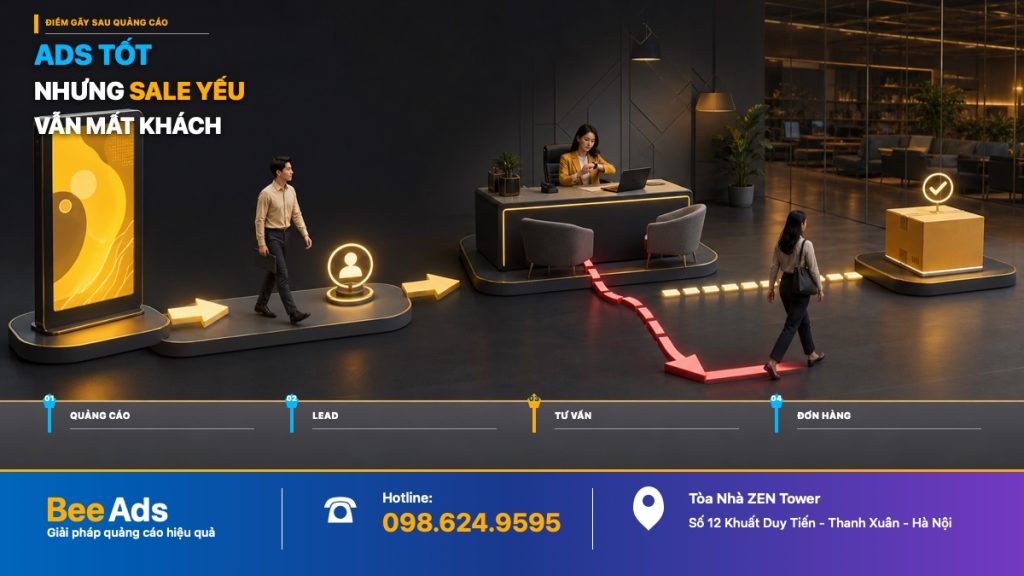 Sale và quy trình tư vấn ảnh hưởng đến hiệu quả Facebook Ads