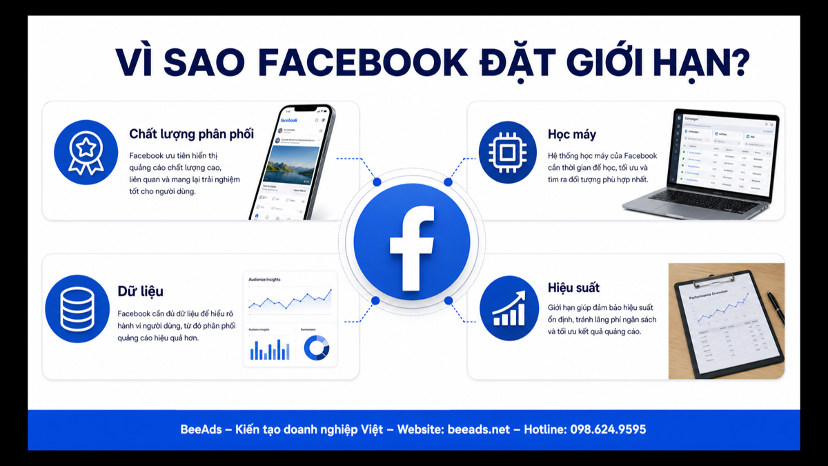 Lý do Facebook giới hạn số lượng quảng cáo