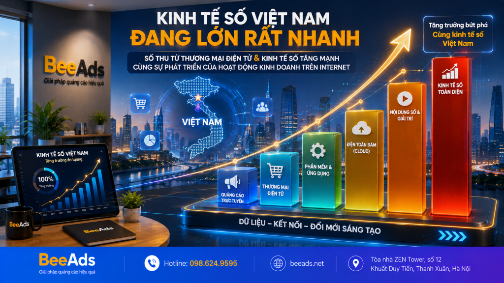 Số thu từ thương mại điện tử và kinh tế số Việt Nam tăng mạnh