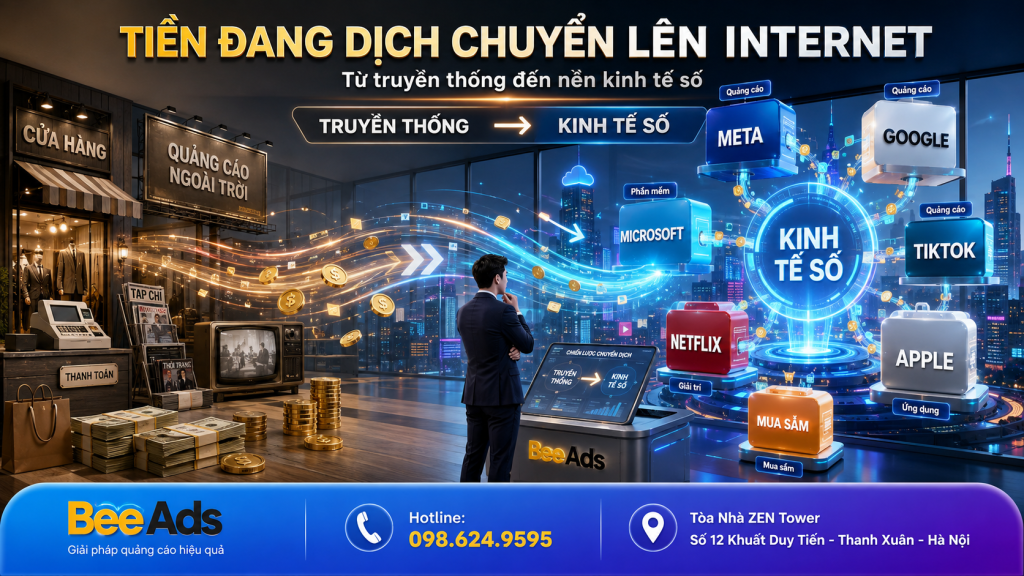 Dòng tiền từ kinh tế truyền thống dịch chuyển sang nền kinh tế số