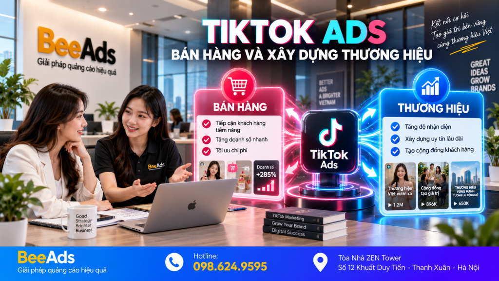 TikTok Ads hỗ trợ bán hàng và xây dựng thương hiệu
