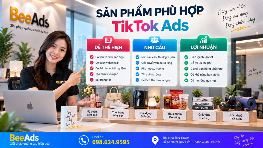 TikTok Ads phù hợp với sản phẩm nào