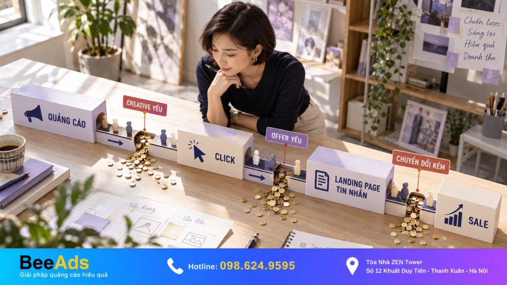 Creative yếu làm chi phí Facebook Ads tăng