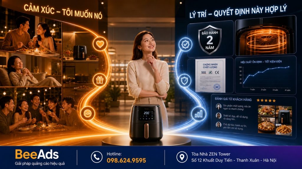 Vai trò của cảm xúc và lý trí trong quảng cáo