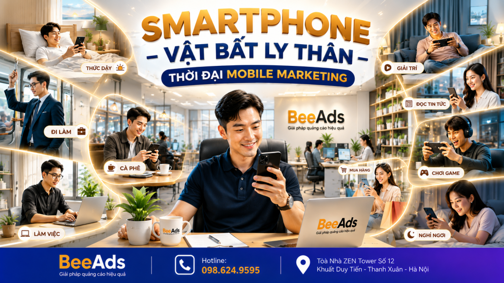 Smartphone trở thành vật bất ly thân trong thời đại Mobile Marketing