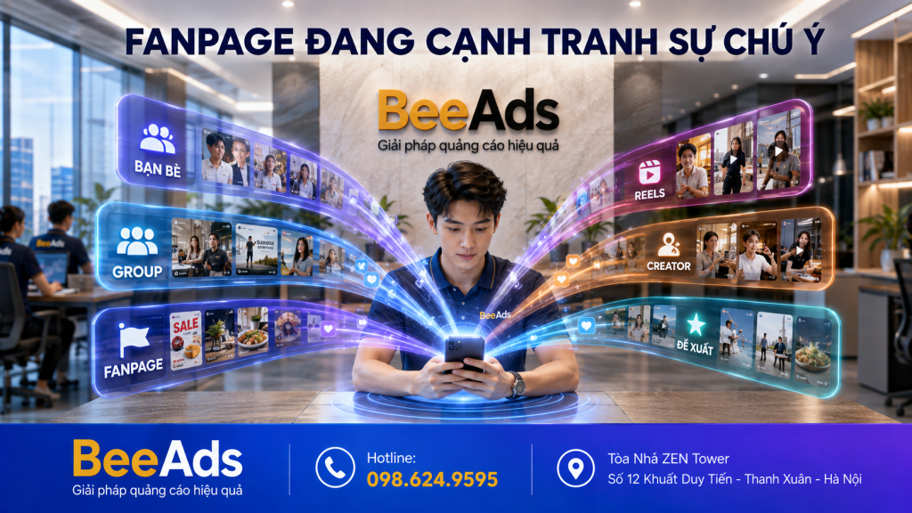 Fanpage cạnh tranh sự chú ý trên News Feed Facebook