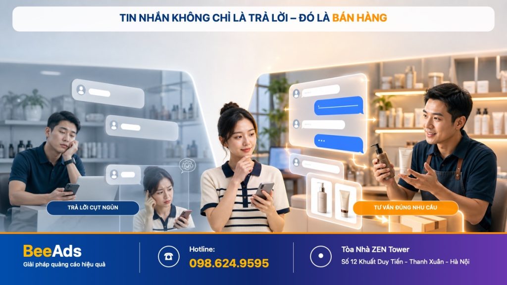 Tư vấn tin nhắn ảnh hưởng trực tiếp tới hiệu quả kinh doanh nhỏ trên Facebook