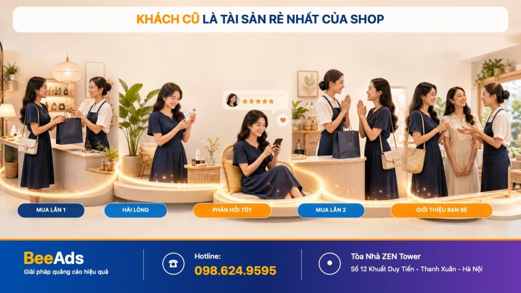 Khách cũ là tài sản quan trọng trong kinh doanh nhỏ trên Facebook