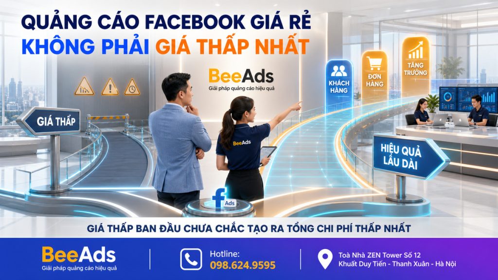 Quảng cáo Facebook giá rẻ không phải là lựa chọn có giá thấp nhất
