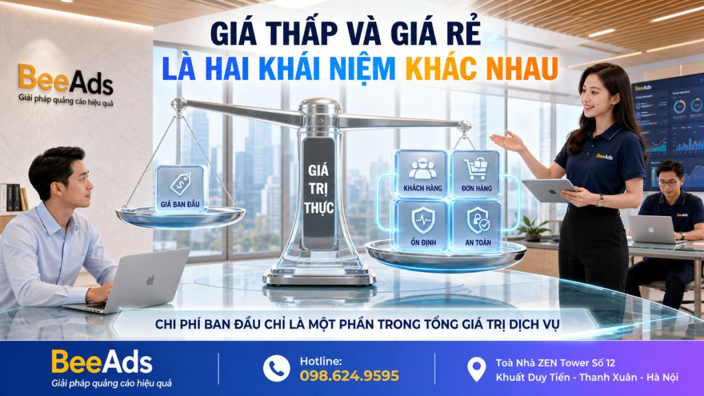 Giá thấp không đồng nghĩa với dịch vụ quảng cáo Facebook giá rẻ