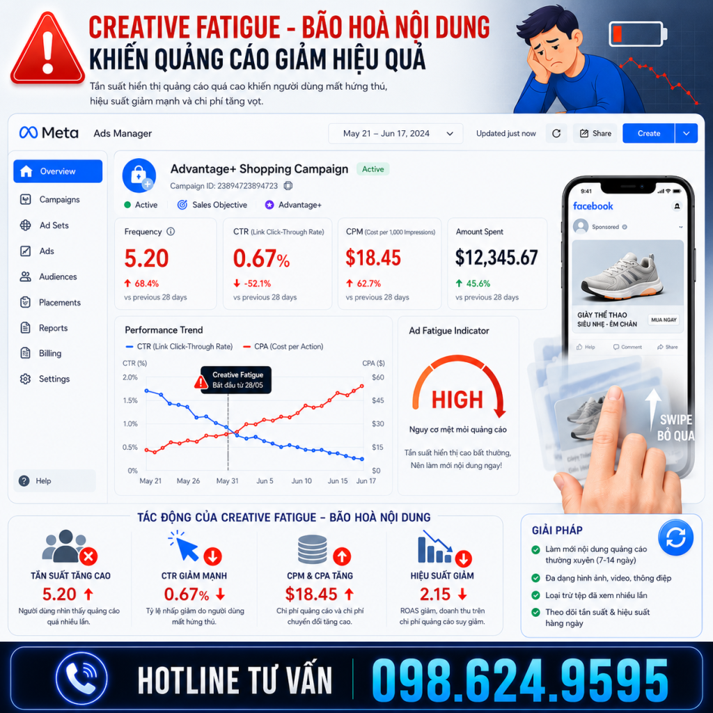 creative fatigue meta ads