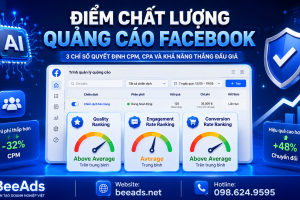 Điểm chất lượng (Quality Ranking) quảng cáo Facebook là gì? Cách cải thiện điểm chất lượng để giảm chi phí quảng cáo